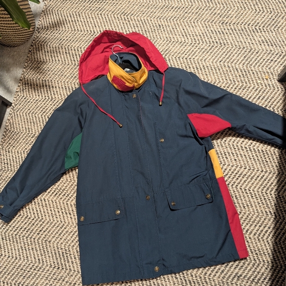 90s Colour Block Jacket Windbreaker - Picture 5 of 14